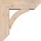 Ekena Millwork Thorton Slat Smooth Bracket w/ Offset Brace, Douglas Fir, 5 1/2"W x 16"D x 16"H BKT0604X16X16THR06SDF - alternate 2